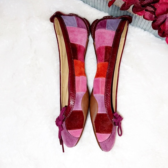 COACH Jenilee Patchwork Suede Flat - Picture 6 of 10